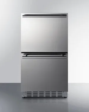 Summit ADRD18 18" Wide 2-Drawer All-Refrigerator, Ada Compliant