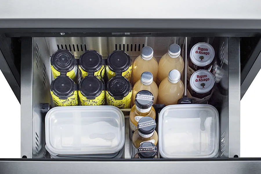 Summit ADRD24 24" Wide 2-Drawer All-Refrigerator, Ada Compliant