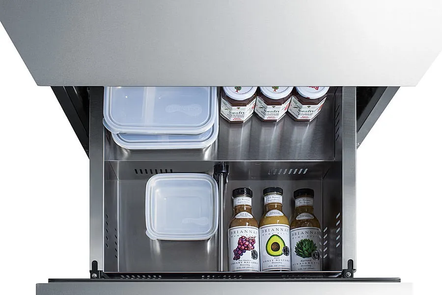 Summit ADRD24 24" Wide 2-Drawer All-Refrigerator, Ada Compliant