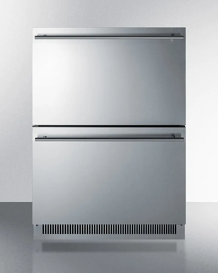 Summit ADRD24 24" Wide 2-Drawer All-Refrigerator, Ada Compliant