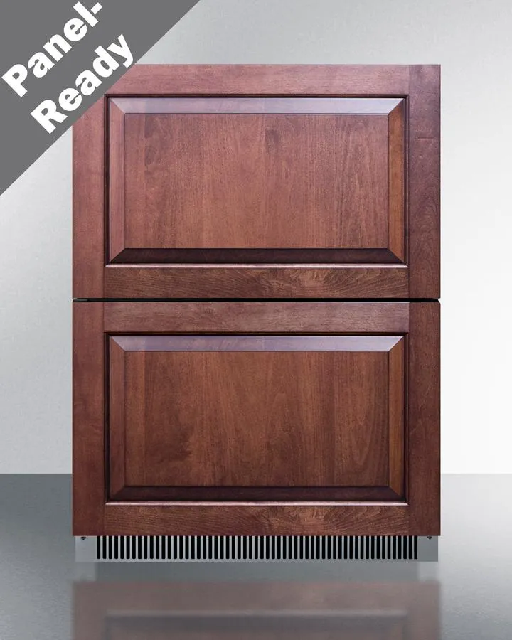 Summit ADRD24PNR 24" Wide 2-Drawer All-Refrigerator, Ada Compliant (Panels Not Included)