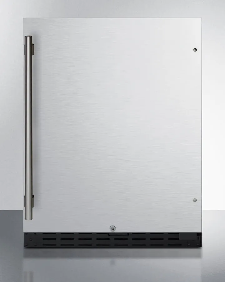 Summit AL55CSS 24" Wide Built-In All-Refrigerator, Ada Compliant