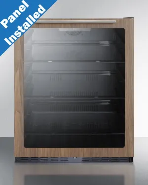 Summit AL57GWP1 24" Wide Built-In Beverage Center With Wood Door Trim, Ada Compliant