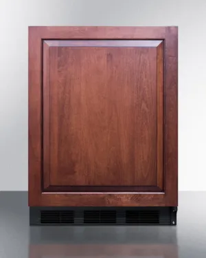 Summit AL752BBIIF Ada Compliant Built-In Undercounter All-Refrigerator For General Purpose Use, Auto Defrost W/Integrated Door Frame For Custom Overlay Panels And Black Cabinet