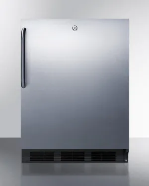 Summit AL752LBLCSS Ada Compliant Built-In Undercounter All-Refrigerator For General Purpose Use, Auto Defrost W/Ss Wrapped Exterior, Towel Bar Handle, And Lock