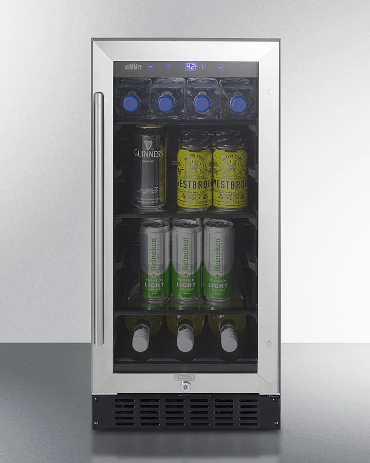 Summit ALBV15CSS 15" Wide Built-In Beverage Center, Ada Compliant