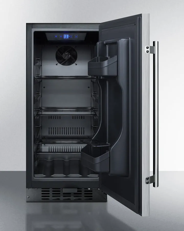 Summit ALR15BSS 15" Wide Built-In All-Refrigerator, Ada Compliant