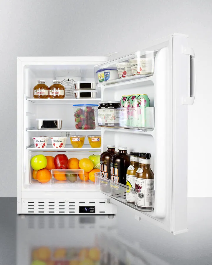 Summit ALR46W 20" Wide Built-In All-Refrigerator, Ada Compliant