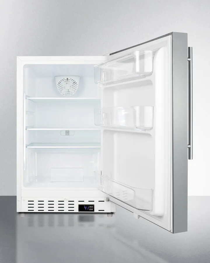 Summit ALR46WCSSHV 20" Wide Built-In All-Refrigerator, Ada Compliant