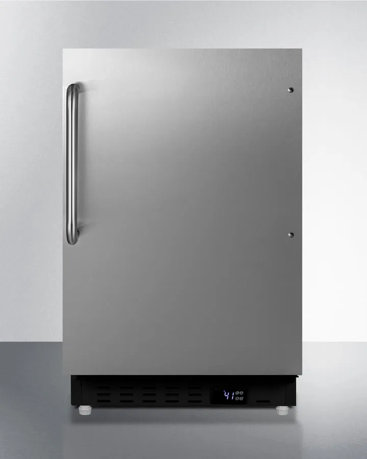 Summit ALR47BSSTB 20" Wide Built-In All-Refrigerator, Ada Compliant