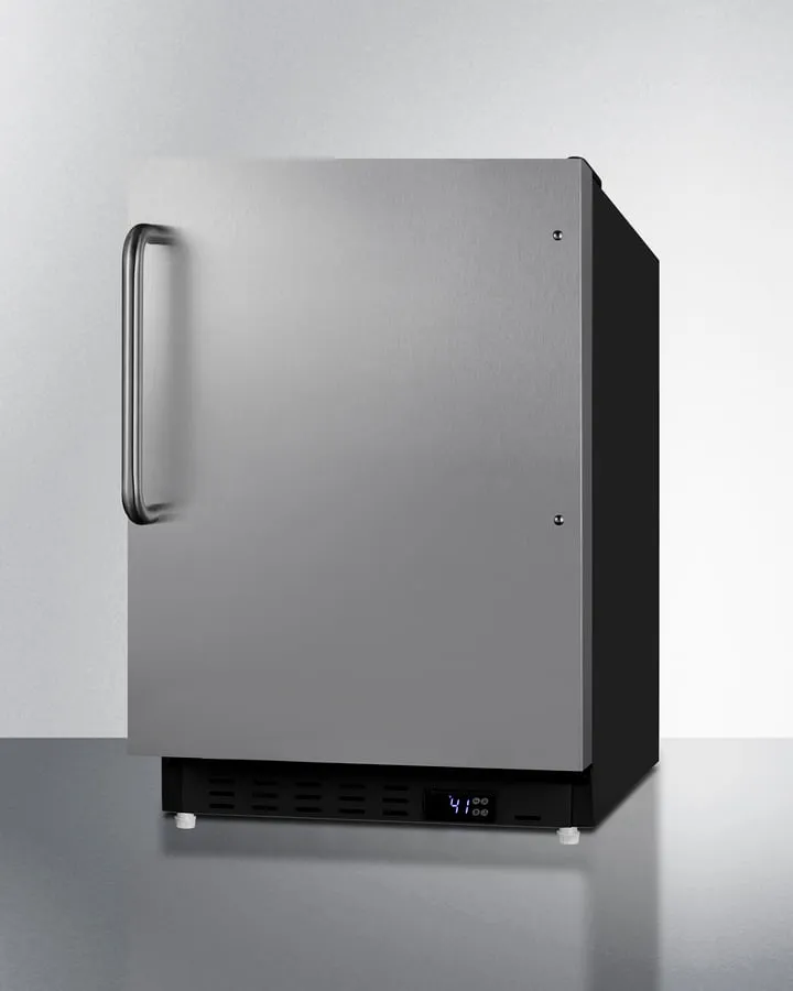 Summit ALR47BSSTB 20" Wide Built-In All-Refrigerator, Ada Compliant