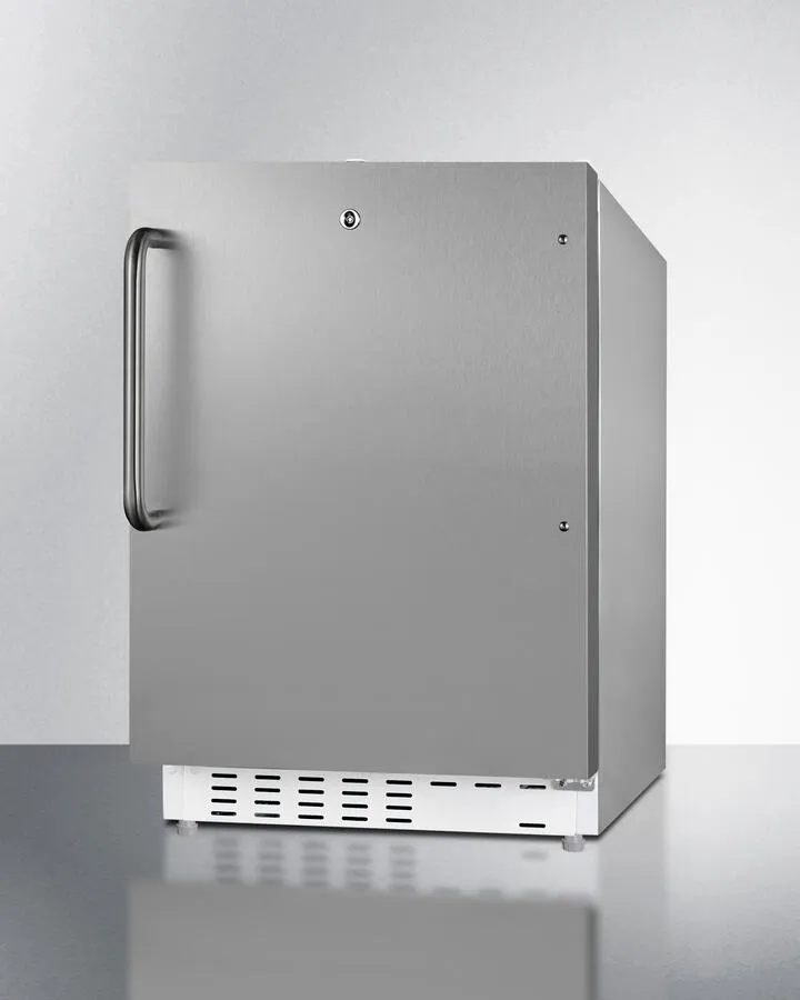 Summit ALRF48CSS 20" Wide Built-In Refrigerator-Freezer, Ada Compliant