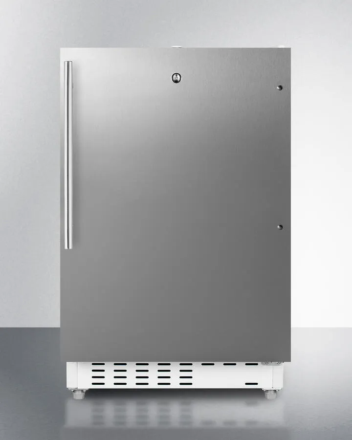 Summit ALRF48CSSHV 20" Wide Built-In Refrigerator-Freezer, Ada Compliant