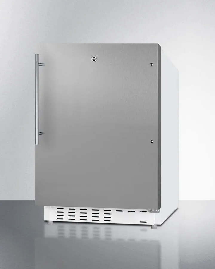 Summit ALRF48SSHV 20" Wide Built-In Refrigerator-Freezer, Ada Compliant