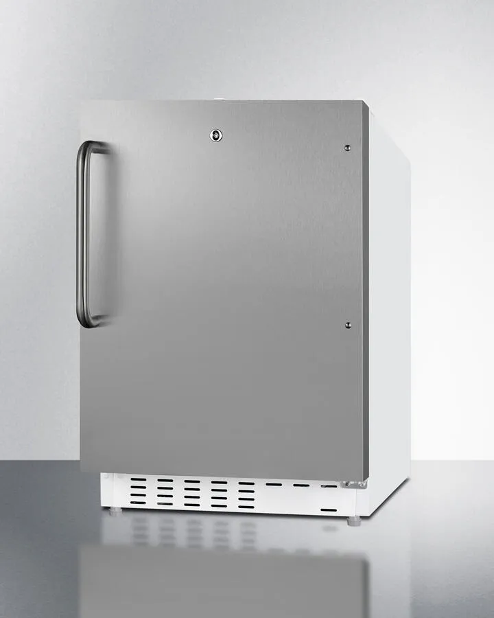 Summit ALRF48SSTB 20" Wide Built-In Refrigerator-Freezer, Ada Compliant
