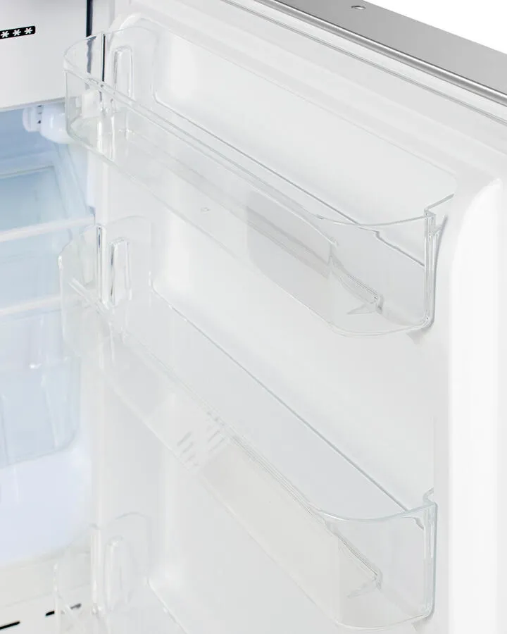 Summit ALRF48SSTB 20" Wide Built-In Refrigerator-Freezer, Ada Compliant