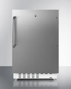 Summit ALRF48SSTB 20" Wide Built-In Refrigerator-Freezer, Ada Compliant