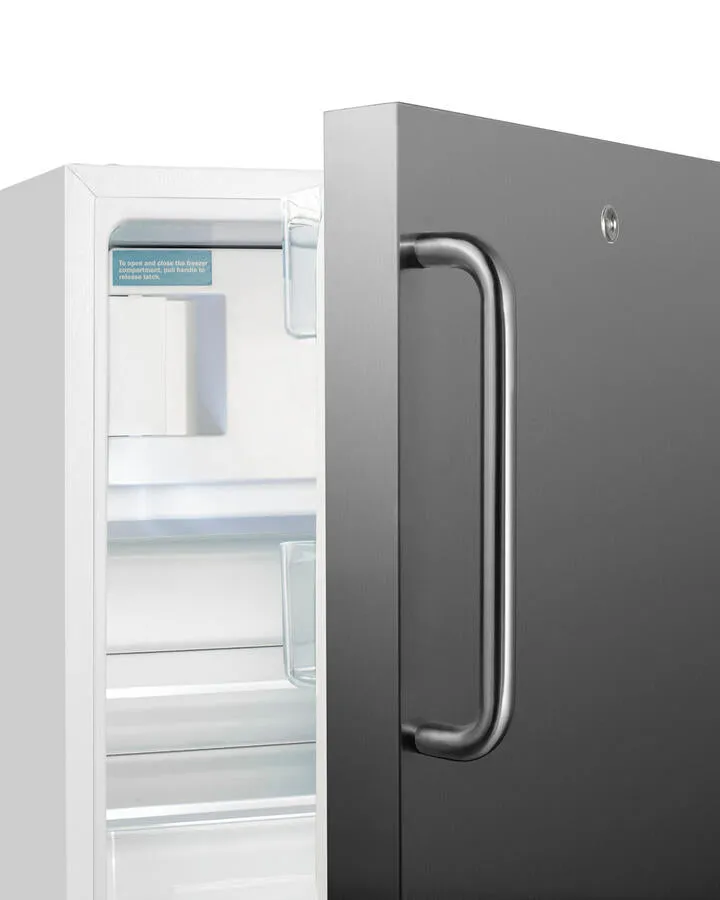 Summit ALRF48SSTB 20" Wide Built-In Refrigerator-Freezer, Ada Compliant