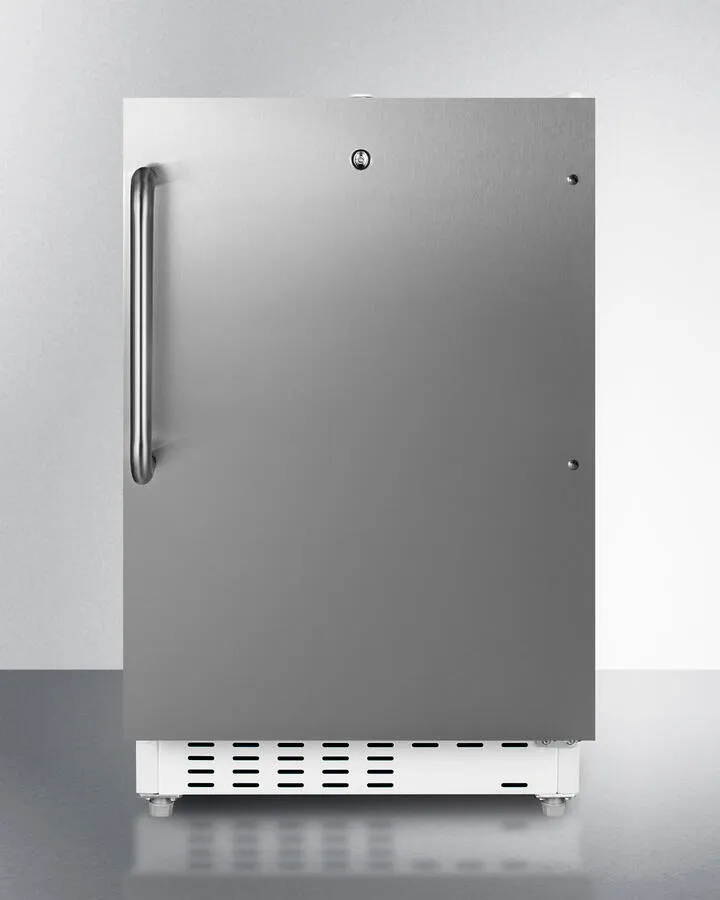 Summit ALRF48SSTB 20" Wide Built-In Refrigerator-Freezer, Ada Compliant