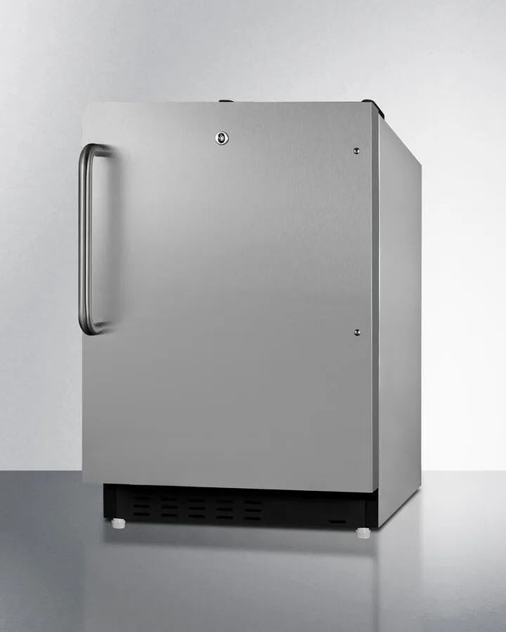 Summit ALRF49BCSS 20" Wide Built-In Refrigerator-Freezer, Ada Compliant