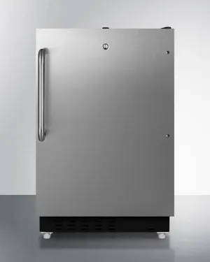 Summit ALRF49BCSS 20" Wide Built-In Refrigerator-Freezer, Ada Compliant