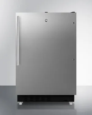 Summit ALRF49BCSSHV 20" Wide Built-In Refrigerator-Freezer, Ada Compliant