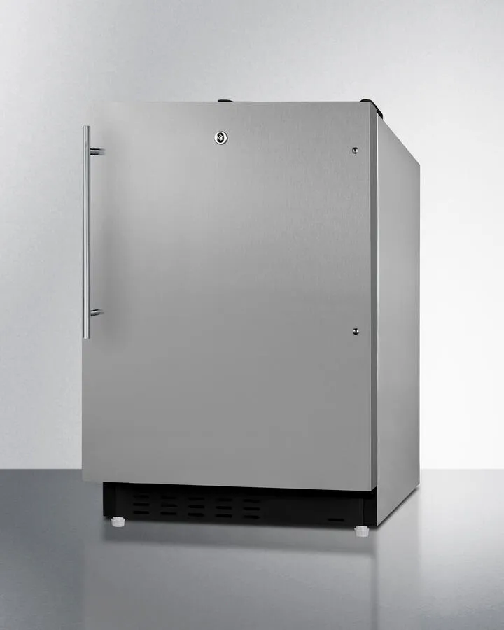 Summit ALRF49BCSSHV 20" Wide Built-In Refrigerator-Freezer, Ada Compliant