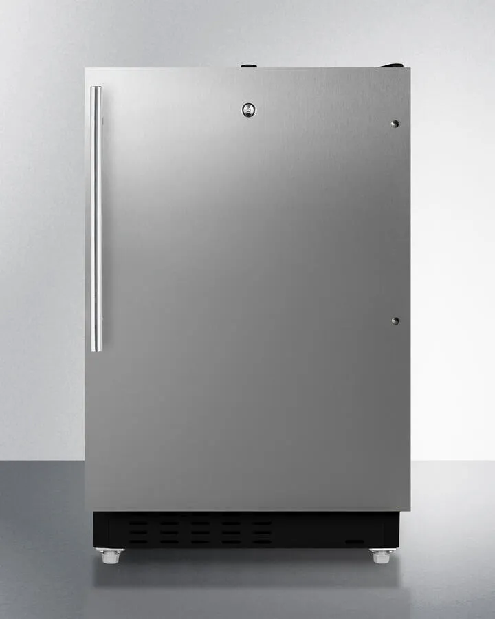 Summit ALRF49BCSSHV 20" Wide Built-In Refrigerator-Freezer, Ada Compliant