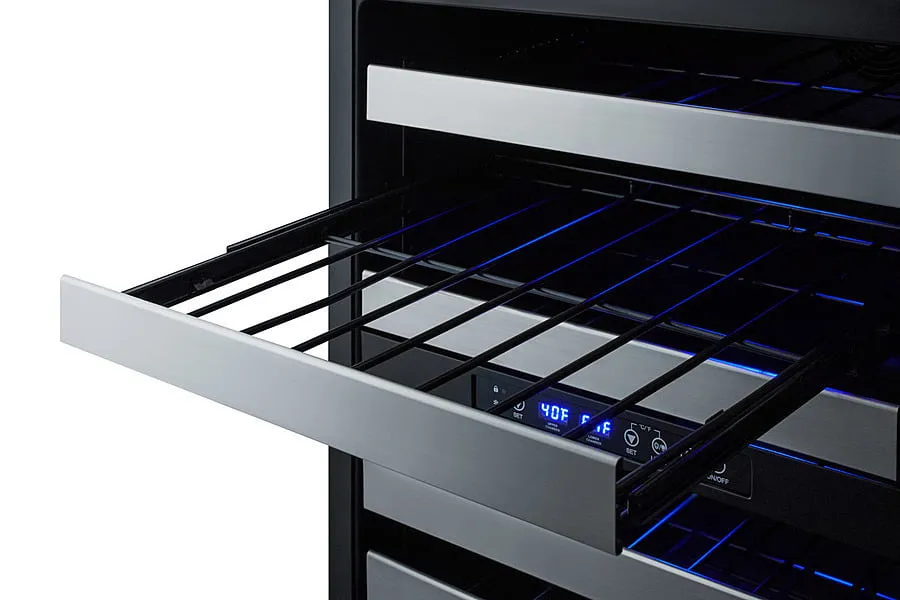 Summit ALWC532 24" Wide Built-In Wine Cellar, Ada Compliant