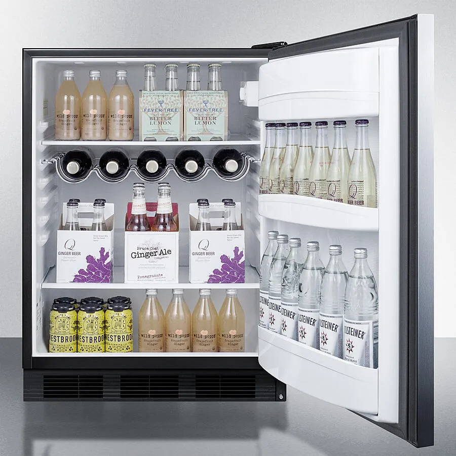 Summit AR5BS 24" Wide Built-In All-Refrigerator, Ada Compliant