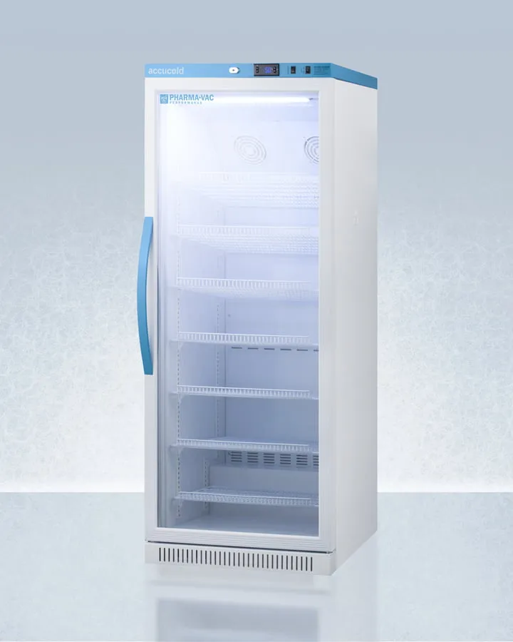 Summit ARG12PV Performance Series Pharma-Vac 12 Cu.Ft. Upright Glass Door Commercial All-Refrigerator For The Display And Refrigeration Of Vaccines