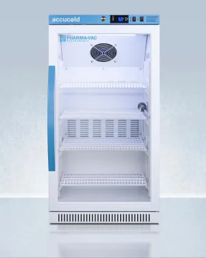 Summit ARG31PVBIADA Performance Series Pharma-Vac 2.83 Cu.Ft. Ada Height Glass Door Commercial All-Refrigerator For The Display And Refrigeration Of Vaccines; Designed For Freestanding Or Recessed Installation