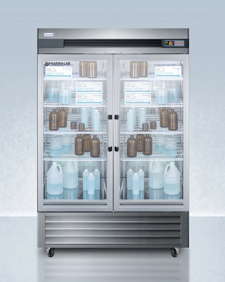 Summit ARG49ML Performance Series Pharma-Lab 49 Cu.Ft. All-Refrigerator In Stainless Steel With Glass Doors