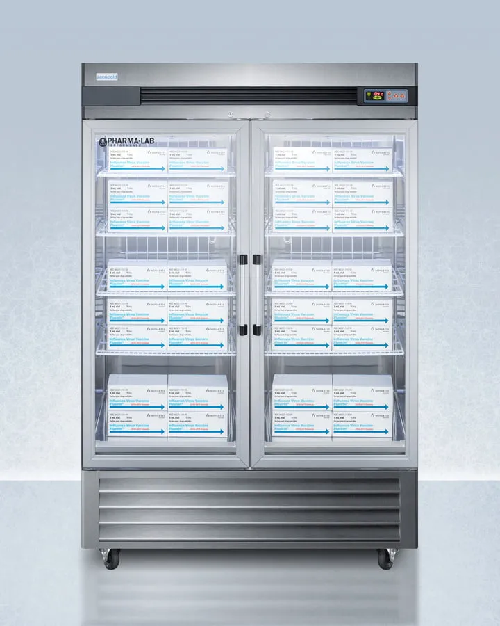 Summit ARG49ML Performance Series Pharma-Lab 49 Cu.Ft. All-Refrigerator In Stainless Steel With Glass Doors