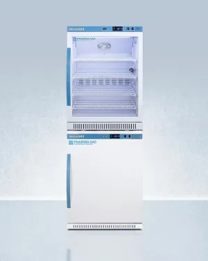 Summit ARG6PVAFZ5PVBIADASTACK 24" Wide Performance Series All-Refrigerator/All-Freezer Combination