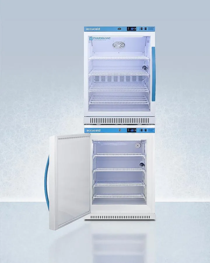 Summit ARG6PVAFZ5PVBIADASTACKLHD 24" Wide Performance Series All-Refrigerator/All-Freezer Combination