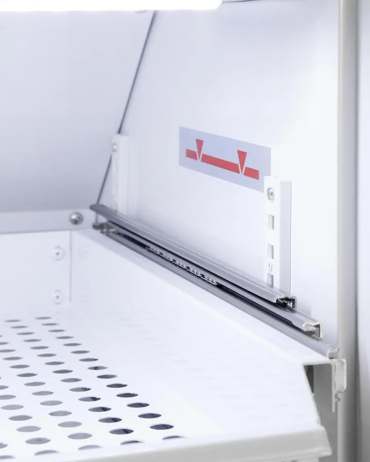 Summit ARG6PVDR Performance Series Pharma-Vac 6 Cu.Ft. Freestanding, Ada Height All-Refrigerator For Vaccines Storage With Three Removable Ventilated Drawers, Antimicrobial Silver Ion Handle, And Hospital Grade Cord With 'Green Dot' Plug