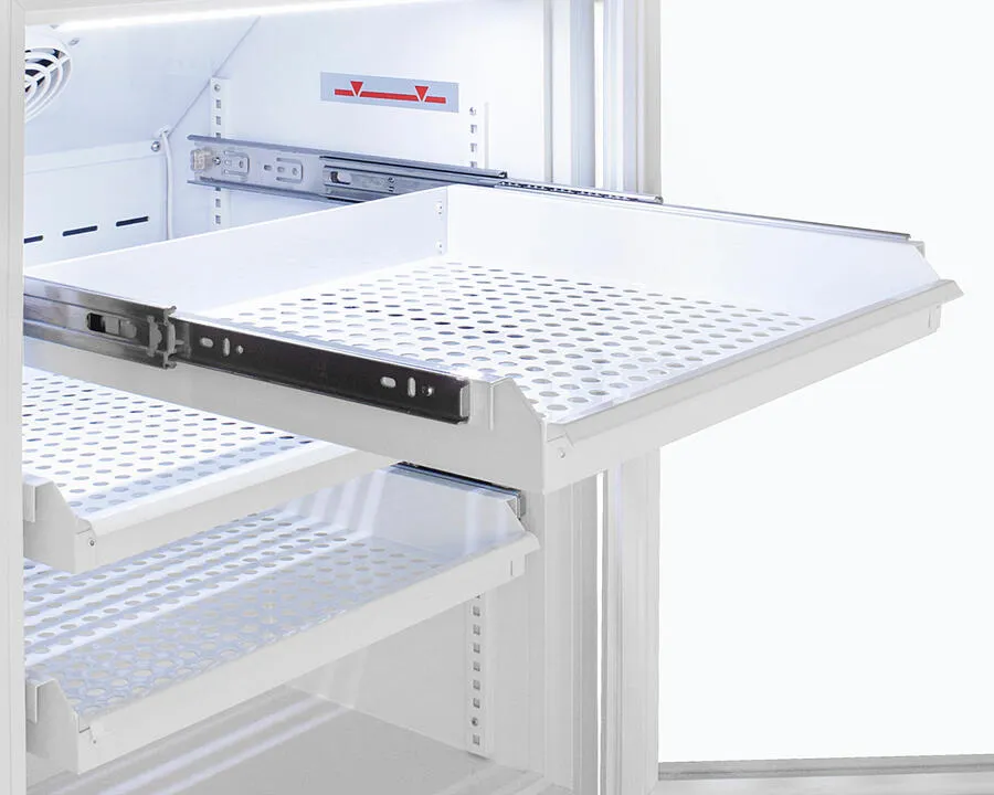 Summit ARG6PVDR Performance Series Pharma-Vac 6 Cu.Ft. Freestanding, Ada Height All-Refrigerator For Vaccines Storage With Three Removable Ventilated Drawers, Antimicrobial Silver Ion Handle, And Hospital Grade Cord With 'Green Dot' Plug