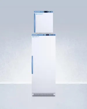 Summit ARS12PVAFZ1PVSTACK 24" Wide Performance Series All-Refrigerator/All-Freezer Combination