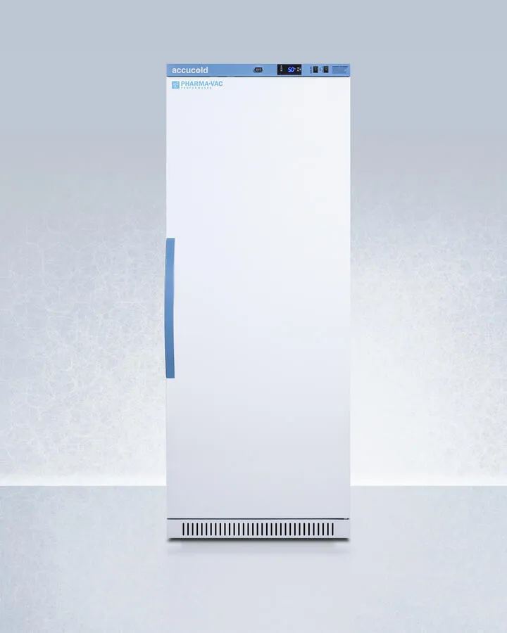 Summit ARS12PVDR Performance Series Pharma-Vac 12 Cu.Ft. Upright All-Refrigerator For Vaccine Storage With Six Ventilated Removable Drawers, Antimicrobial Silver-Ion Handle, And Hospital Grade Cord With 'Green Dot' Plug