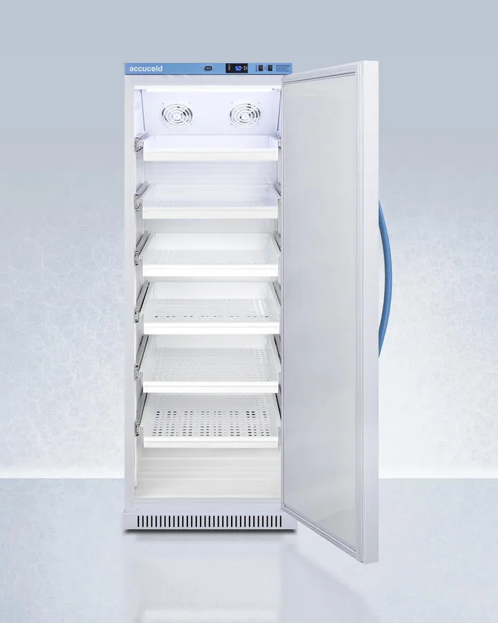 Summit ARS12PVDR Performance Series Pharma-Vac 12 Cu.Ft. Upright All-Refrigerator For Vaccine Storage With Six Ventilated Removable Drawers, Antimicrobial Silver-Ion Handle, And Hospital Grade Cord With 'Green Dot' Plug