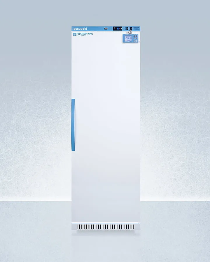 Summit ARS15PVDL2B Performance Series Pharma-Vac 15 Cu.Ft. Upright All-Refrigerator For Vaccine Storage With Factory-Installed Data Logger, With Antimicrobial Silver-Ion Handle And Hospital Grade Cord With 'Green Dot' Plug