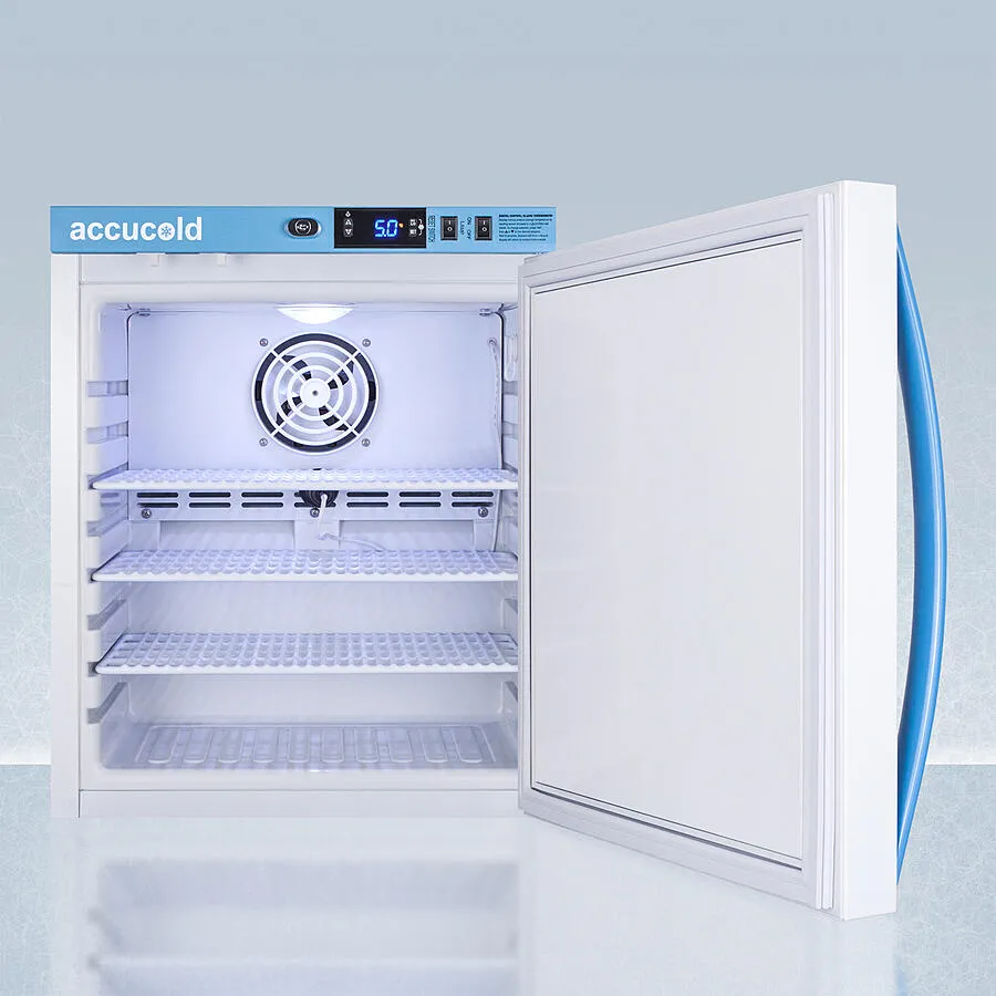 Summit ARS1PVDL2B Performance Series Pharma-Vac 1 Cu.Ft. Compact All-Refrigerator For Vaccine Storage With Factory-Installed Data Logger, Antimicrobial Silver-Ion Handle, And Hospital Grade Cord With 'Green Dot' Plug
