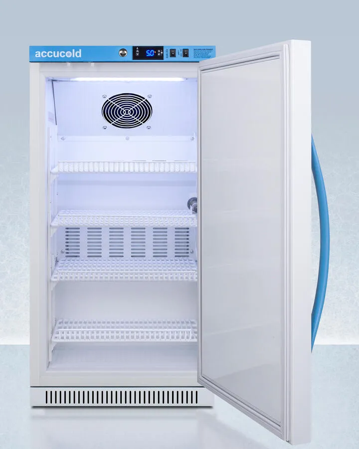Summit ARS32PVBIADA Performance Series Pharma-Vac 2.83 Cu.Ft. Ada Height Solid Door Commercial All-Refrigerator For The Display And Refrigeration Of Vaccines; Designed For Recessed Or Freestanding Installation
