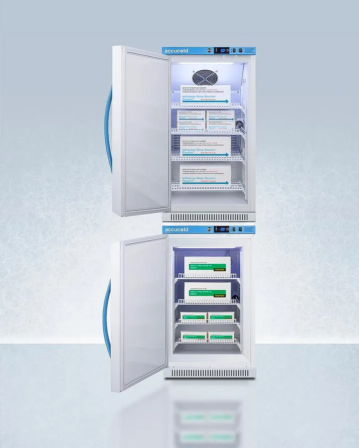 Summit ARS32PVBIADAAFZ2PVBIADASTACKLHD 20" Wide Performance Series All-Refrigerator/All-Freezer Combination