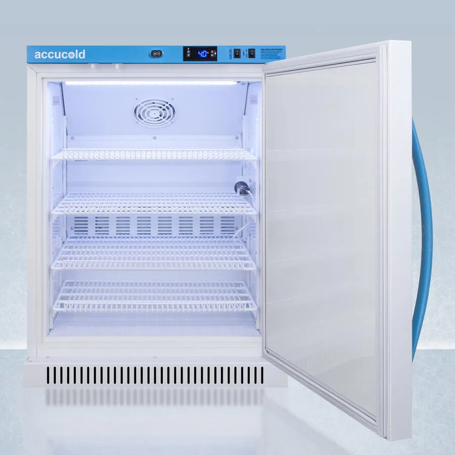 Summit ARS6ML Performance Series Med-Lab Freestanding 6 Cu.Ft. Ada Height All-Refrigerator, With Antimicrobial Silver-Ion Handle And Hospital Grade Cord 'Green Dot' Plug