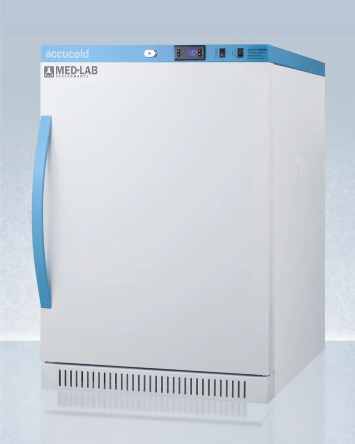 Summit ARS6ML Performance Series Med-Lab Freestanding 6 Cu.Ft. Ada Height All-Refrigerator, With Antimicrobial Silver-Ion Handle And Hospital Grade Cord 'Green Dot' Plug