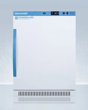 Summit ARS6PV Performance Series Pharma-Vac 6 Cu.Ft. Freestanding Ada Height All-Refrigerator For Vaccine Storage, With Antimicrobial Silver-Ion Handle