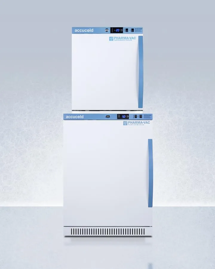 Summit ARS6PVAFZ1PVSTACKLHD 24" Wide Performance Series All-Refrigerator/All-Freezer Combination