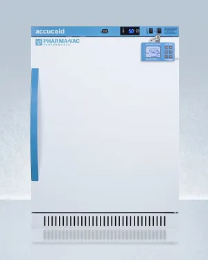 Summit ARS6PVDL2B Performance Series Pharma-Vac 6 Cu.Ft. Freestanding Ada Height All-Refrigerator For Vaccine Storage With Factory-Installed Data Logger, Antimicrobial Silver-Ion Handle, And Hospital Grade Cord With 'Green Dot' Plug
